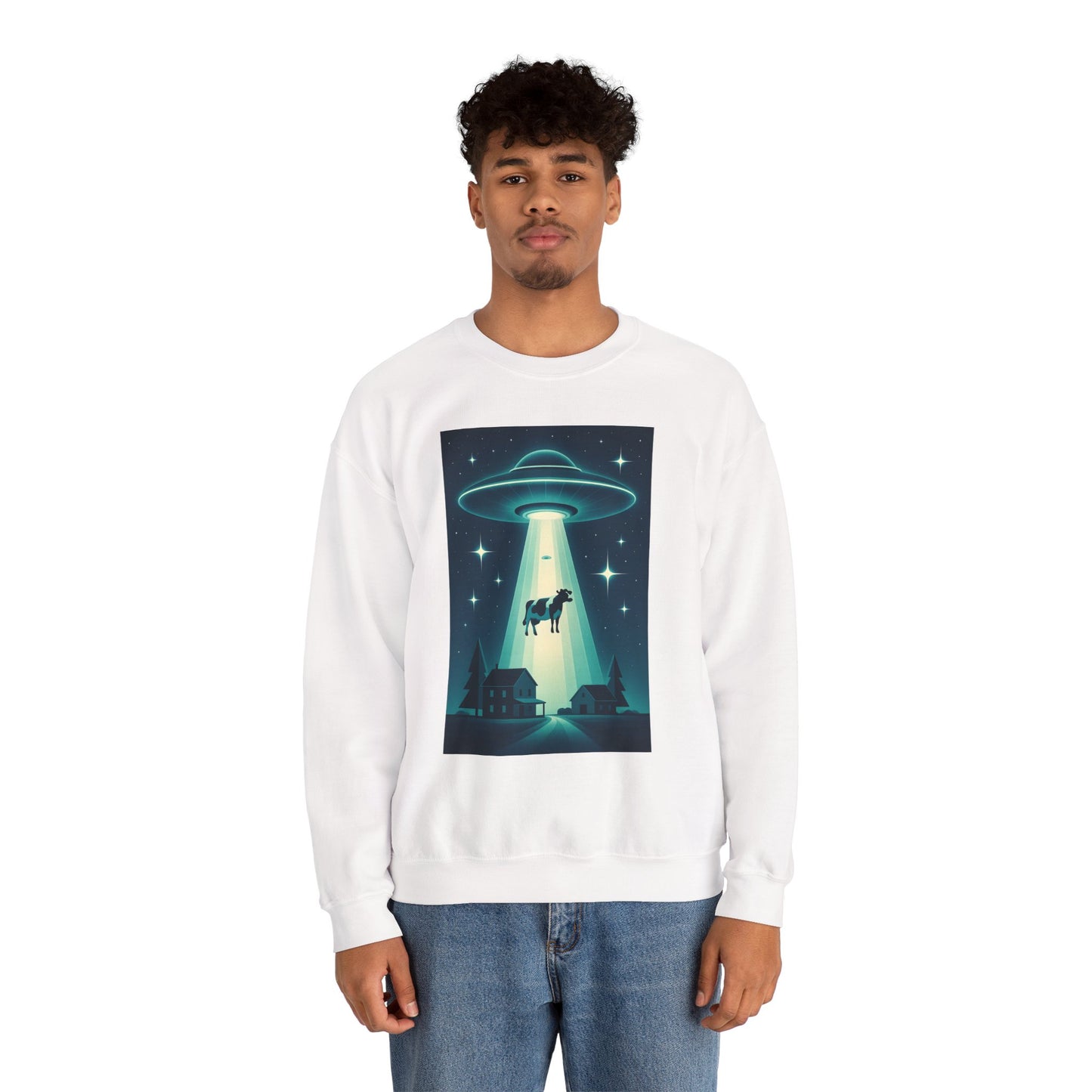 Cow Abduction UFO Sweatshirt