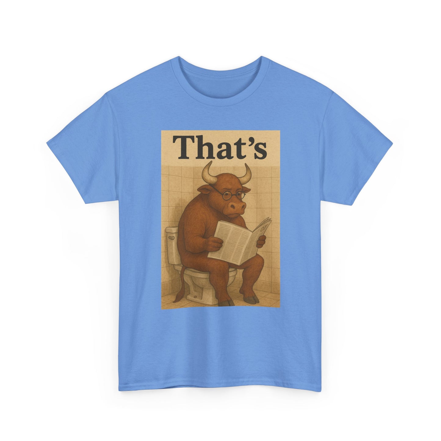 Bull on Toilet Unisex Tee