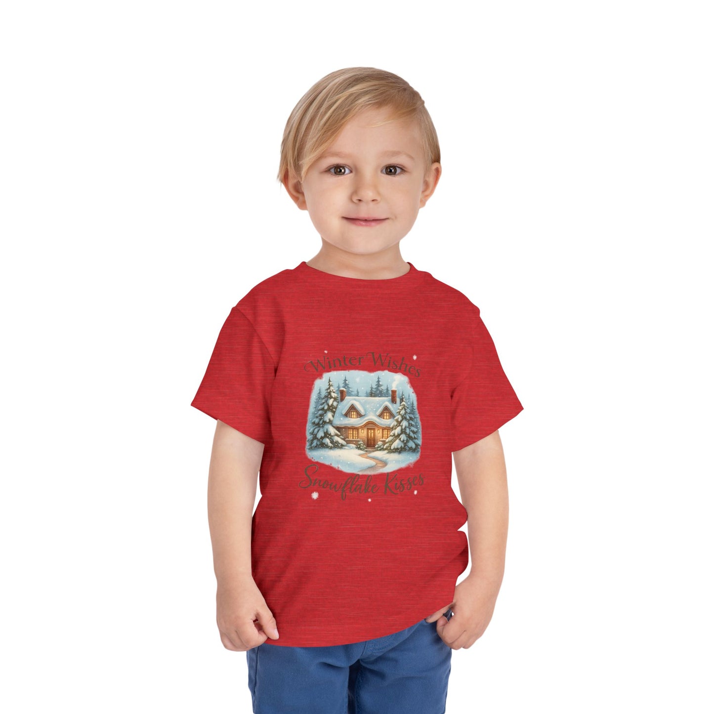 Winter Wishes Cottage Christmas Tee - Toddler Holiday