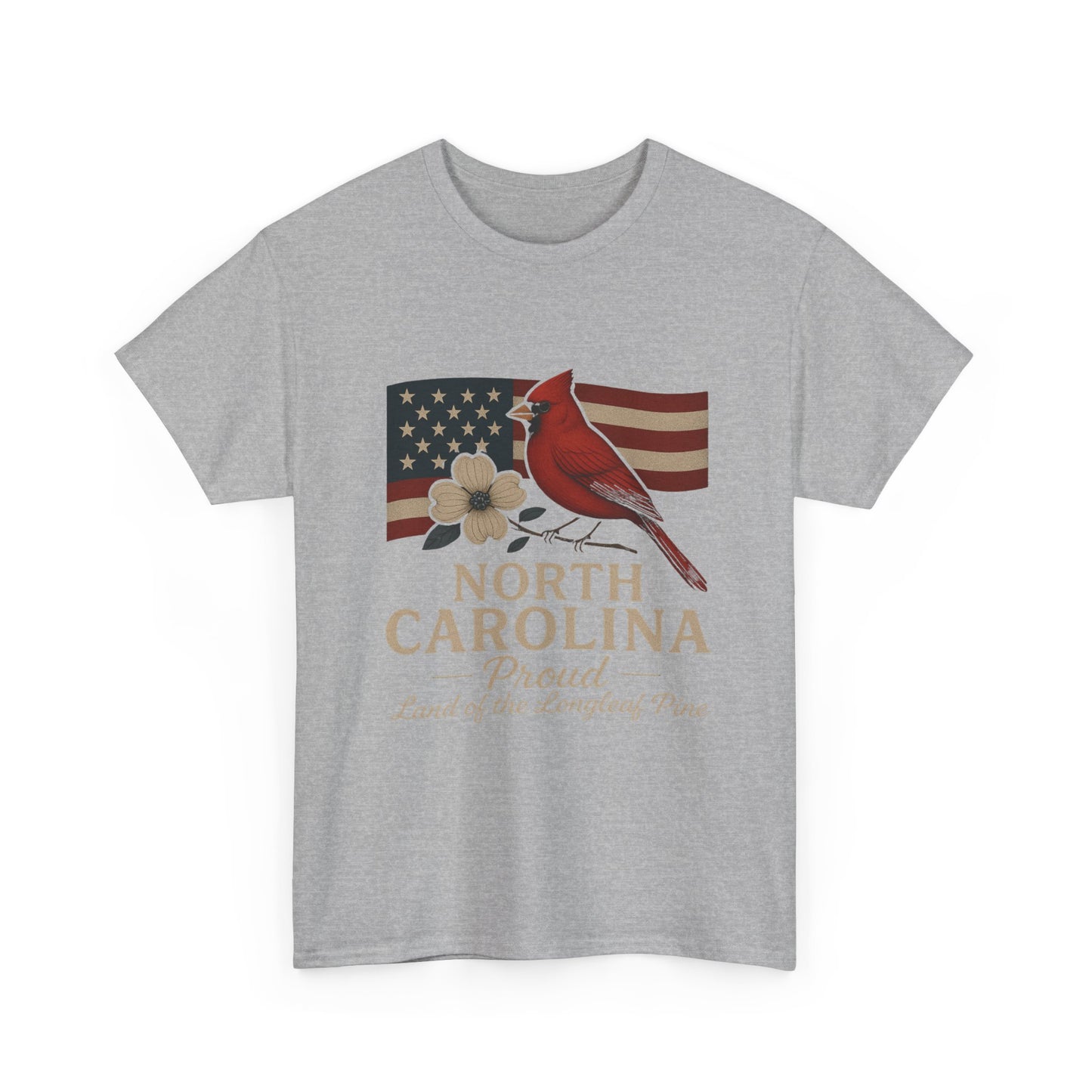 NC Pride: Cardinal, Dogwood & State Flag Tee