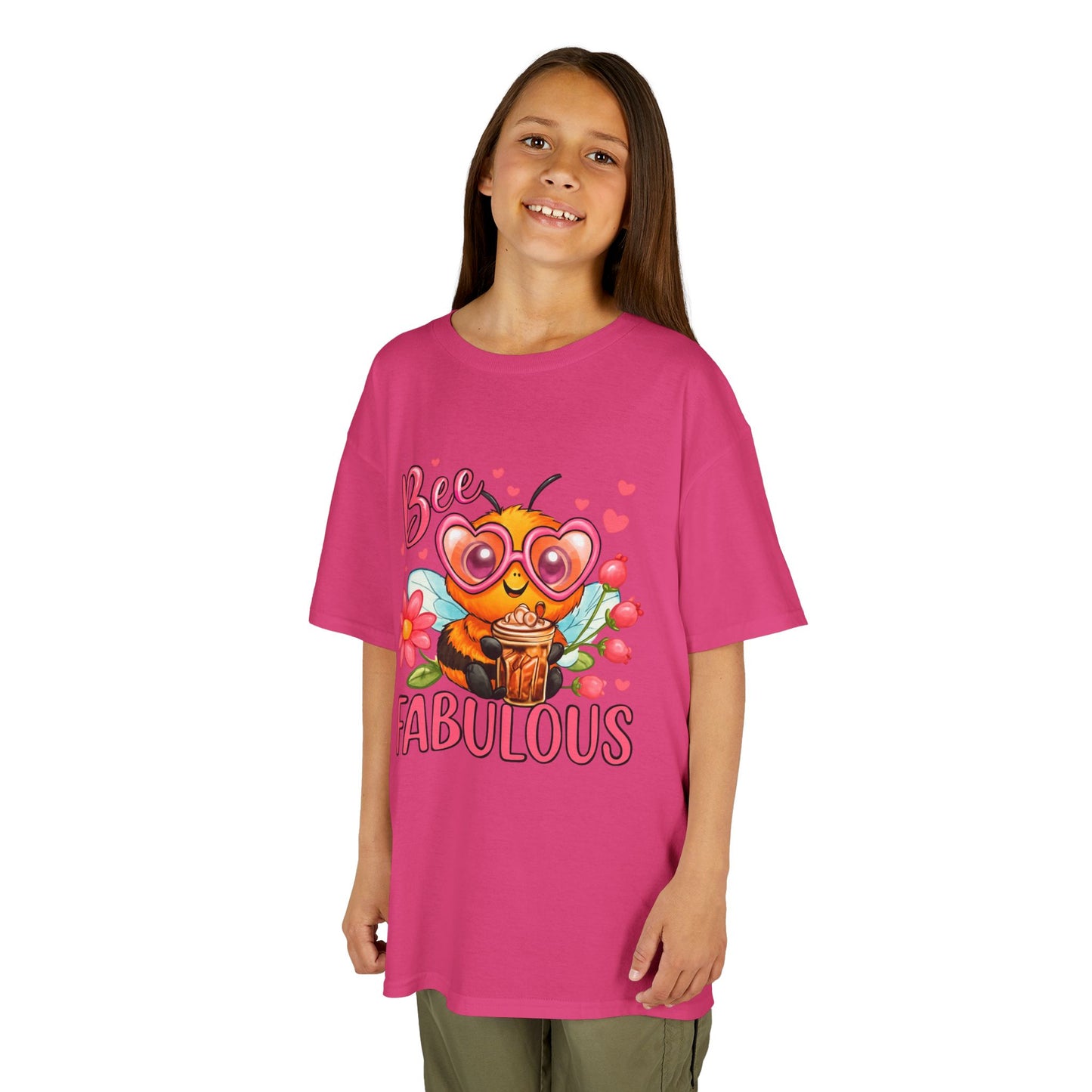 Bee Fabulous Kids Tee | Cute Kids T-Shirt, Birthday Gift, Summer Wear, Flower Lover Tee, Kids Fashion
