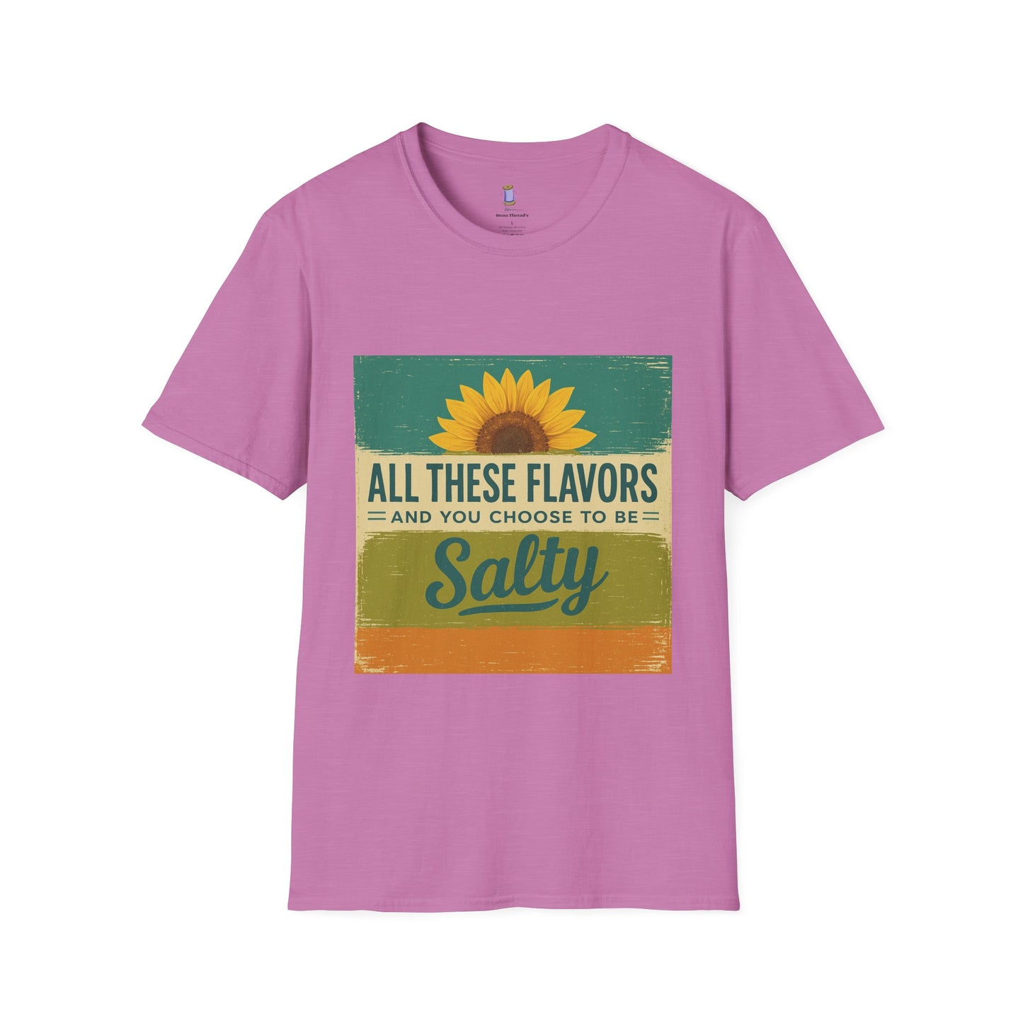 Sunflower Salty T-Shirt: Unisex Softstyle Tee for Sunshine Lovers, Casual Wear, Birthday Gift, Summer Vibes, Relaxed Style