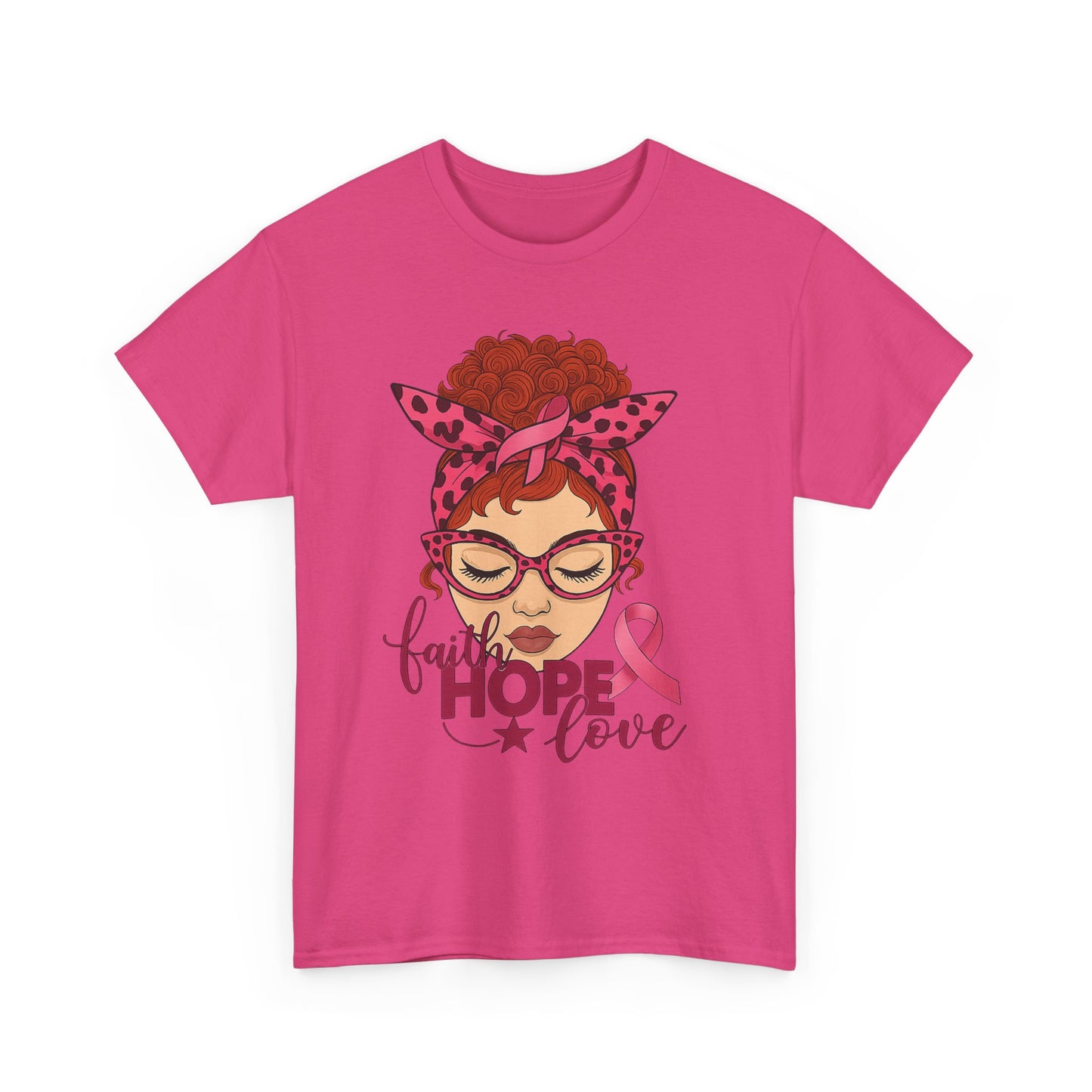 Hope, Faith & Love: Pink Ribbon Awareness Tee