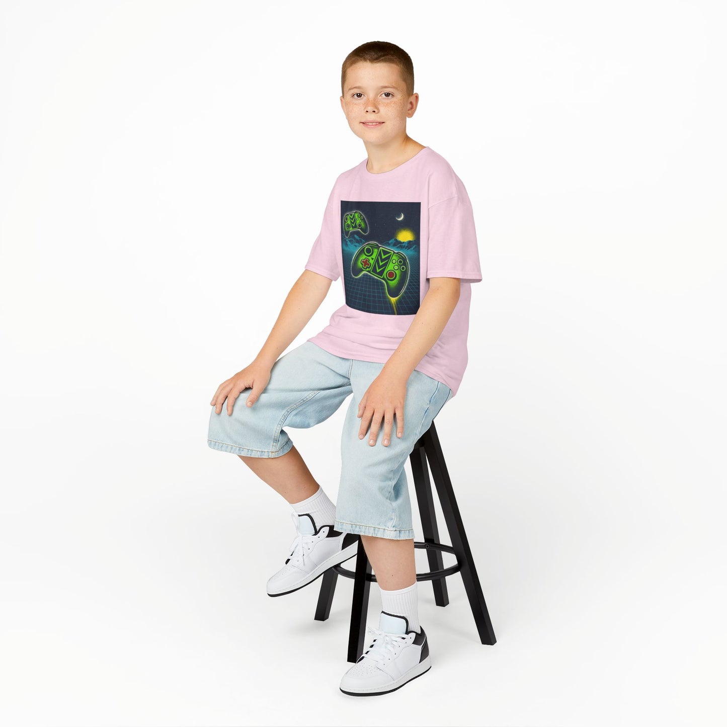 Retro Gamer Kids Tee, Stylish Children's T-Shirt, Video Game Shirt, Fun Birthday Gift, Cool Summer Outfit