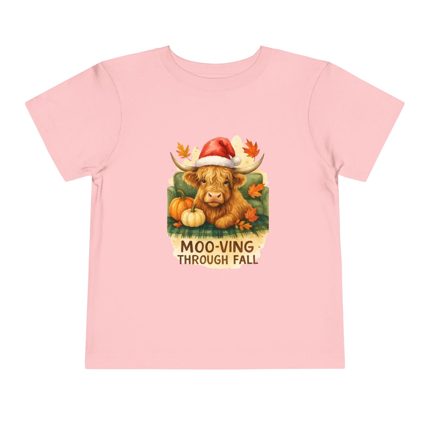 Moo-ving Through Fall Toddler Christmas Tee