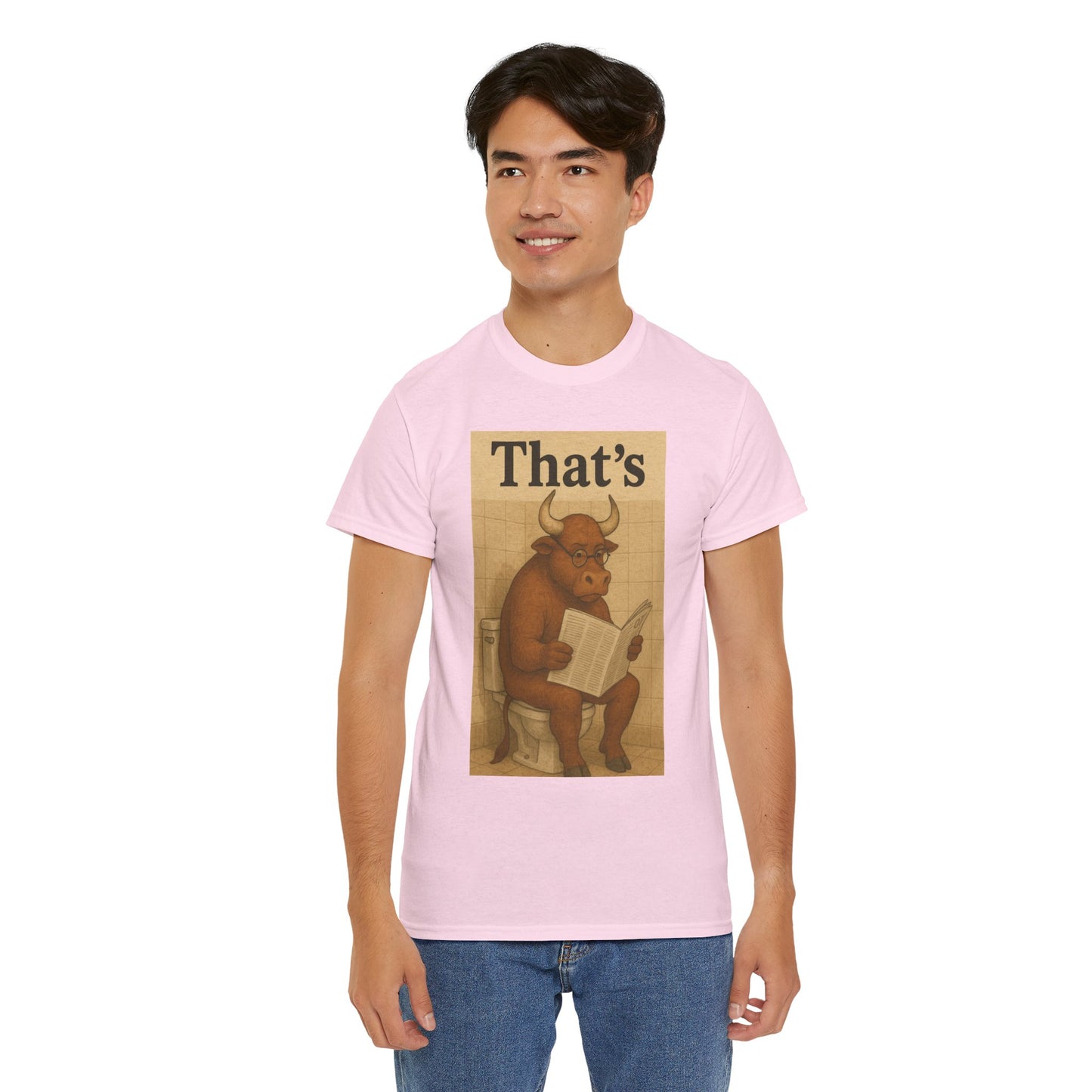 Bull on Toilet Unisex Tee