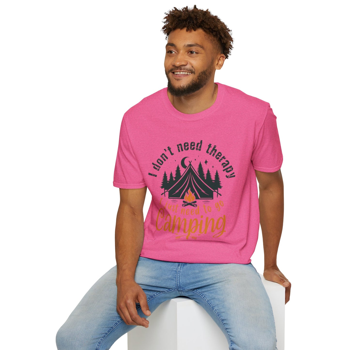 Camping Therapy Unisex T-Shirt | Outdoor Enthusiast Gift | Nature Lover Tee | Adventure Shirt | Camping Apparel