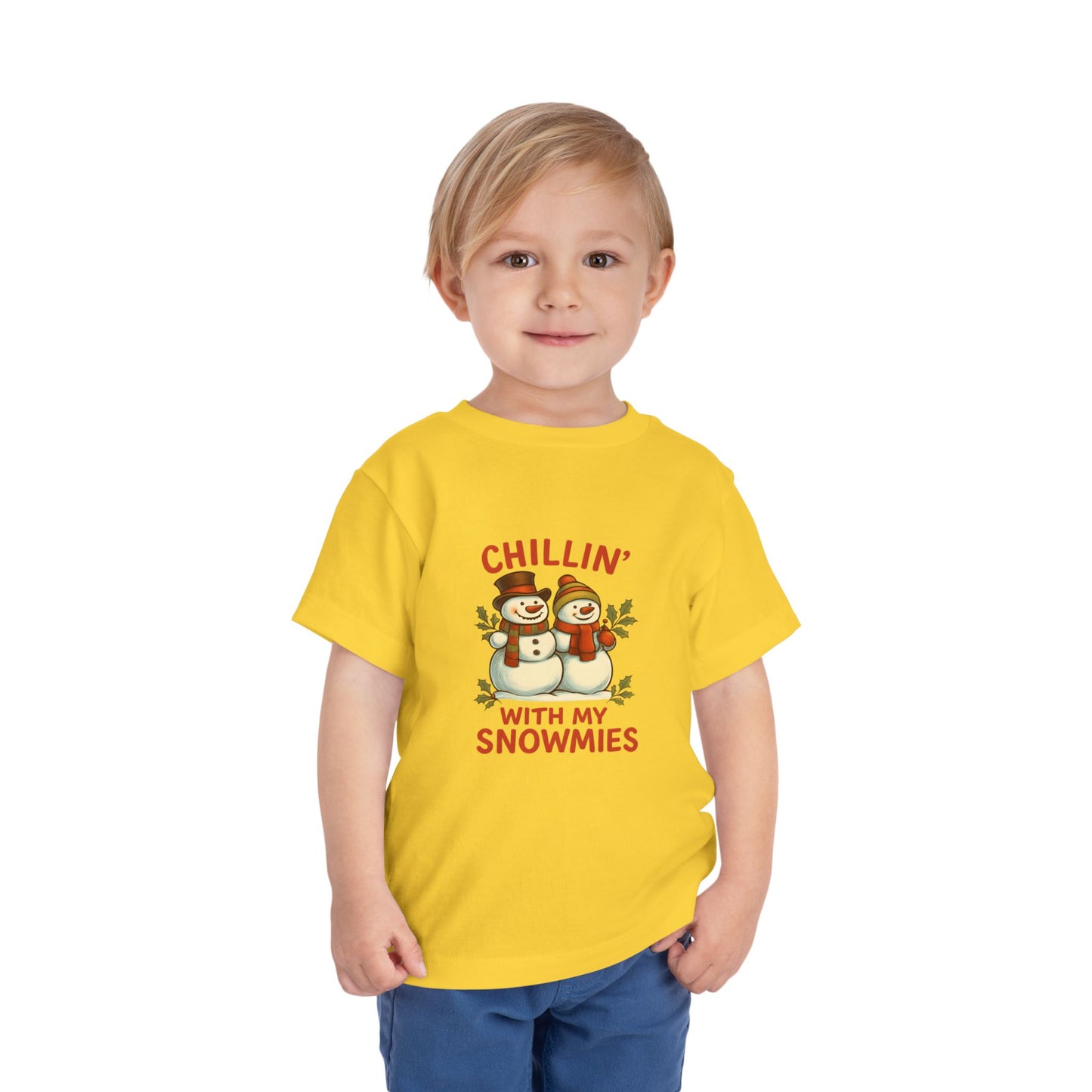 Chillin' With My Snowmies Toddler Christmas Tee