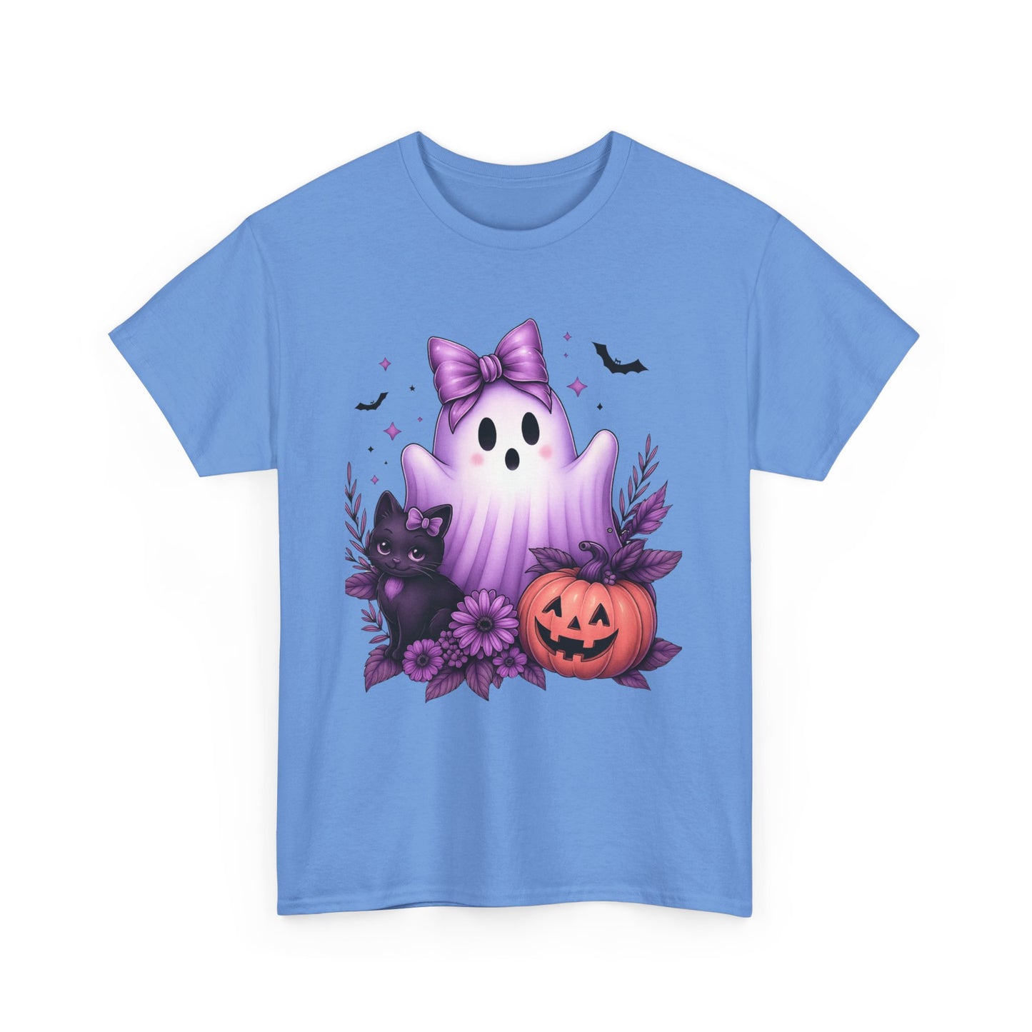 Pastel Halloween Ghost Cat Tee