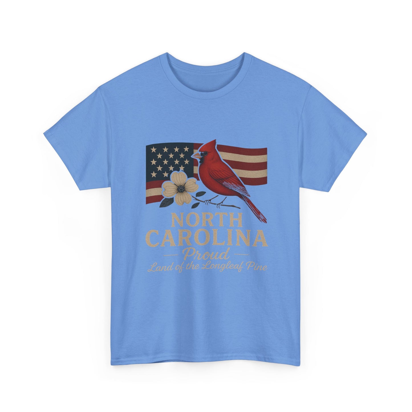 NC Pride: Cardinal, Dogwood & State Flag Tee