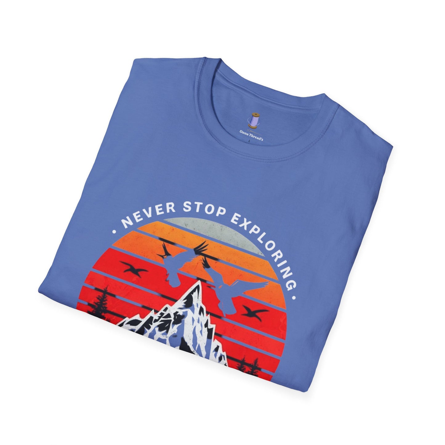 Adventure Awaits T-Shirt | Unisex Softstyle Tee | Perfect for Travel Lovers, Outdoor Adventures, Camping, Nature Gifts, Explore