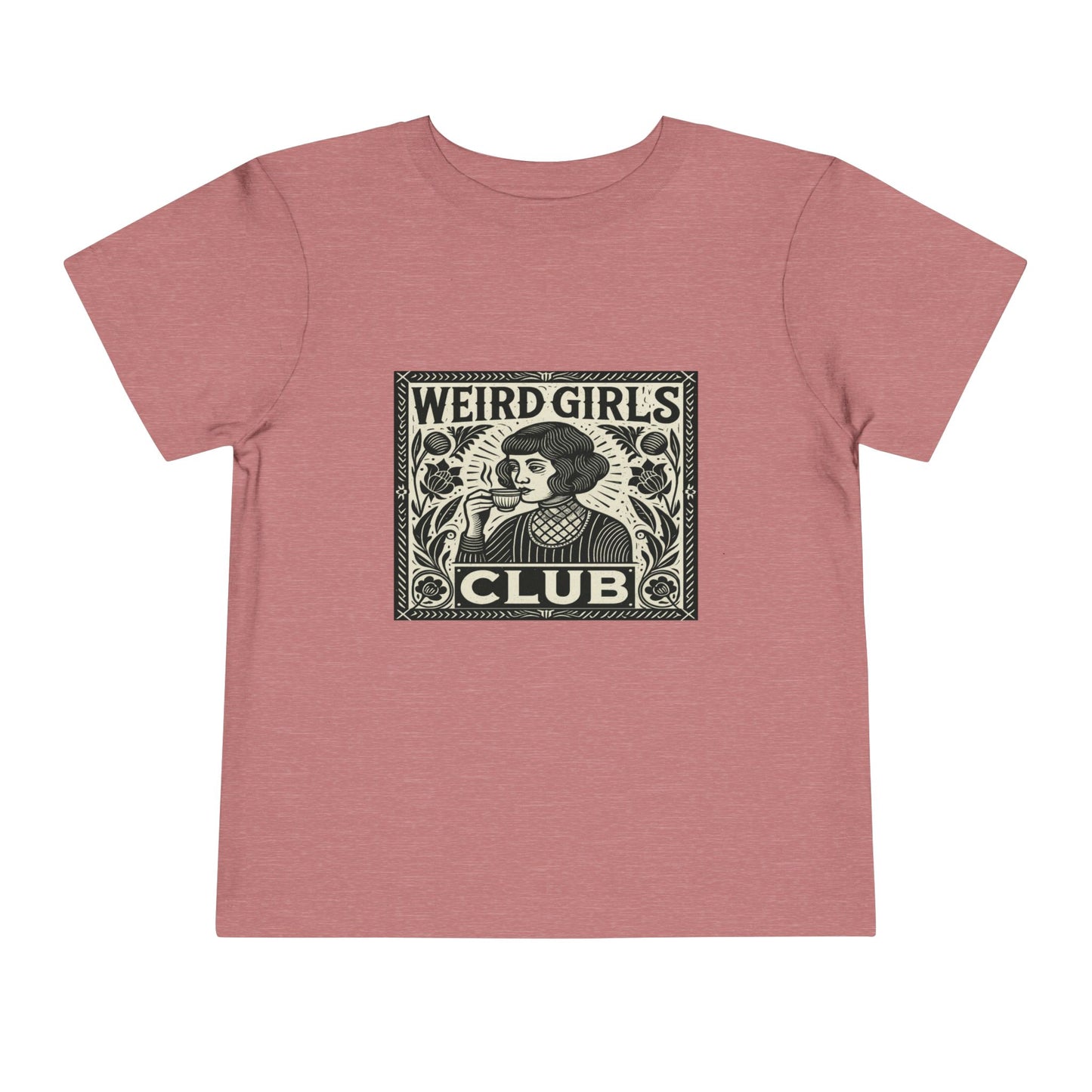 Weird Girls Club Tee - Vintage Linocut Christmas