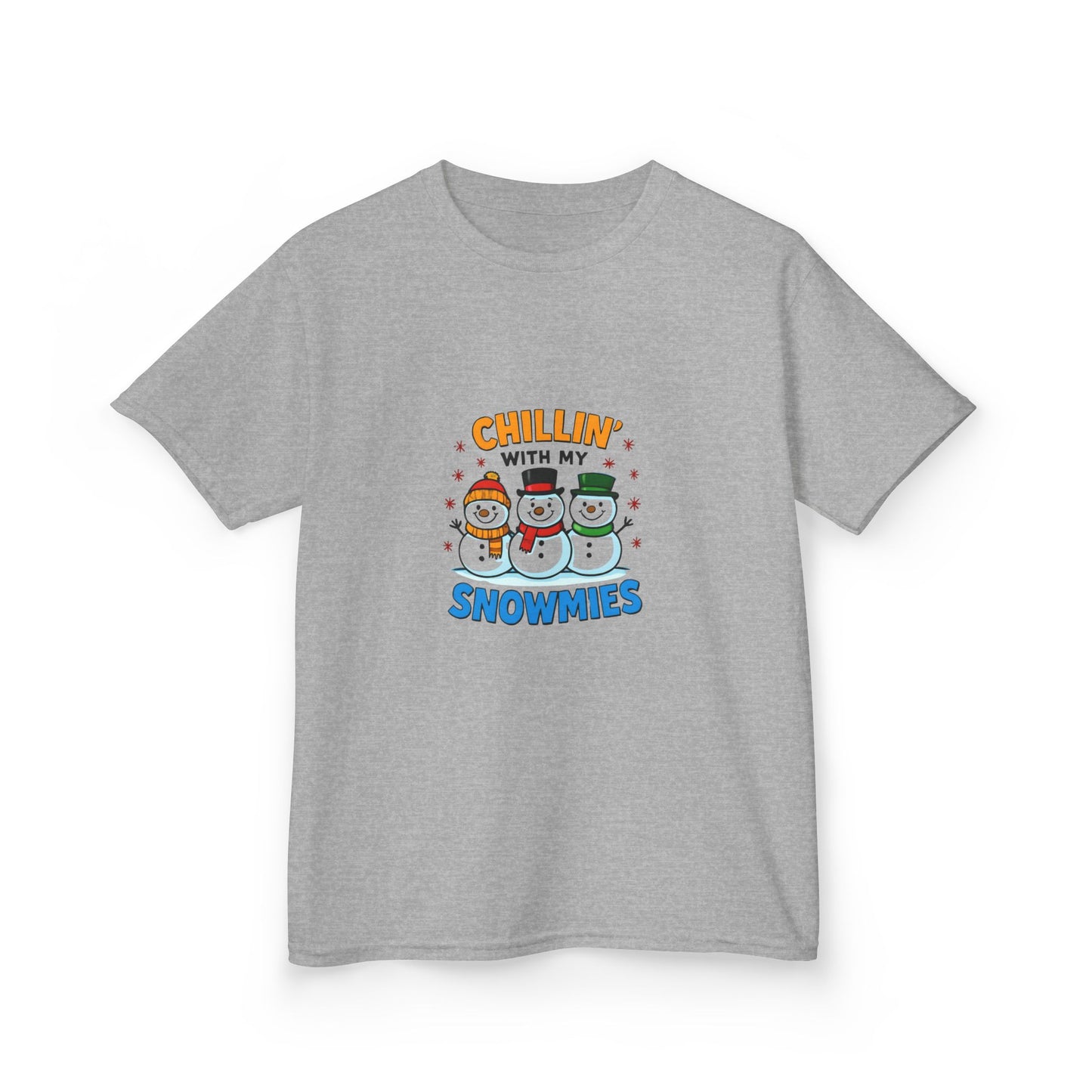 Chillin' with Snowmies: Holiday Dinosaur Kids Tee