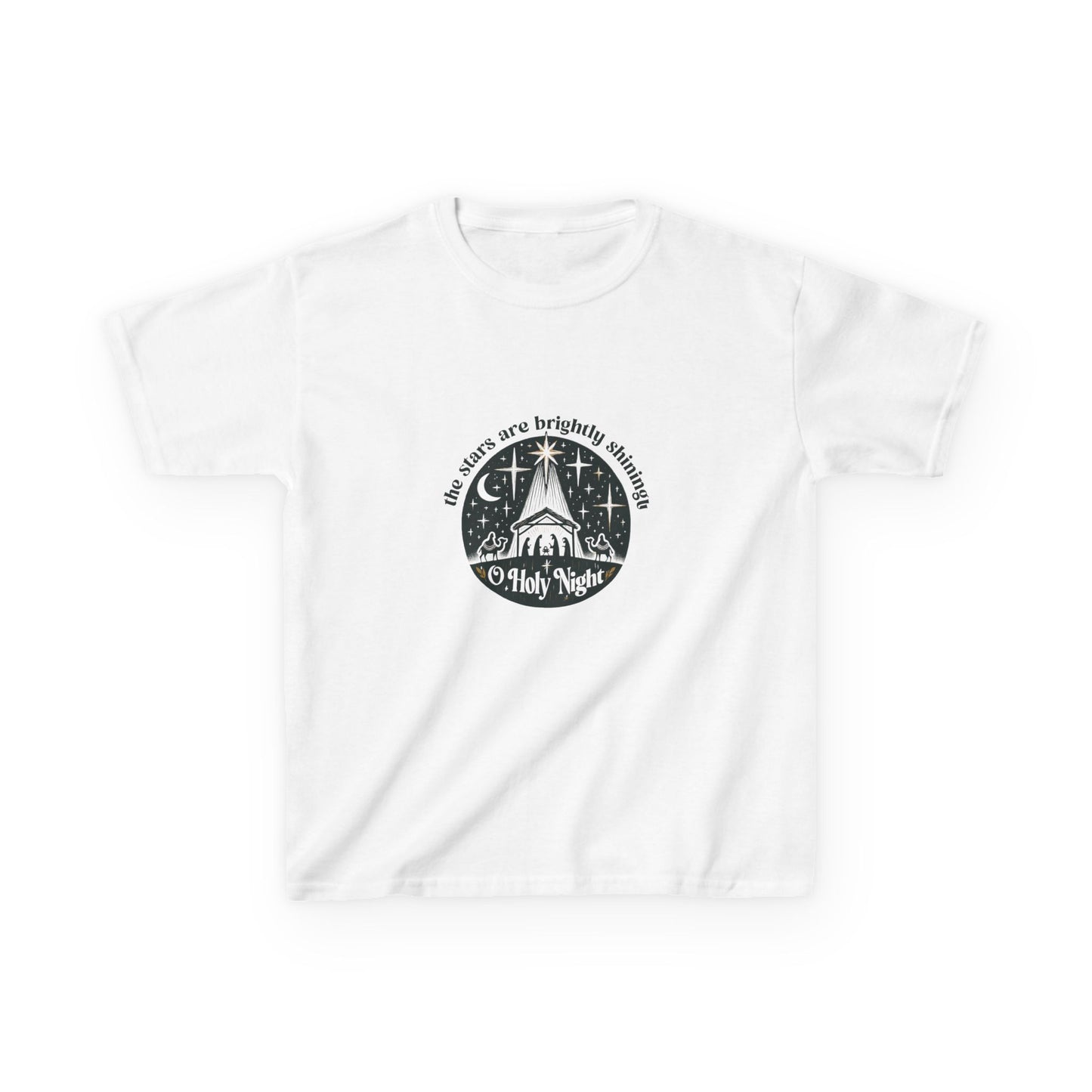 O Holy Night Nativity Dinosaur Christmas Tee