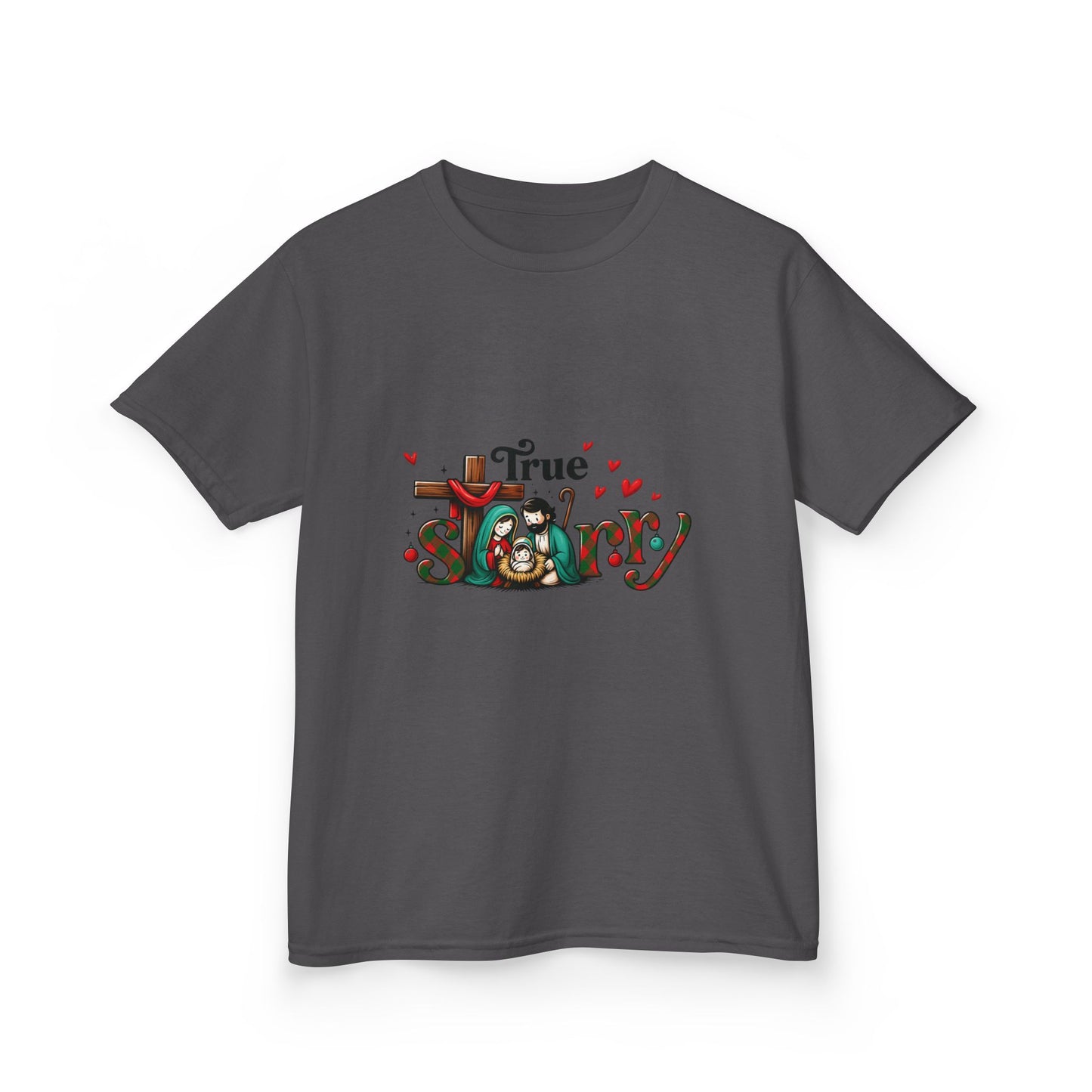 True Story Nativity Christmas Tee - Dinosaur Fun!