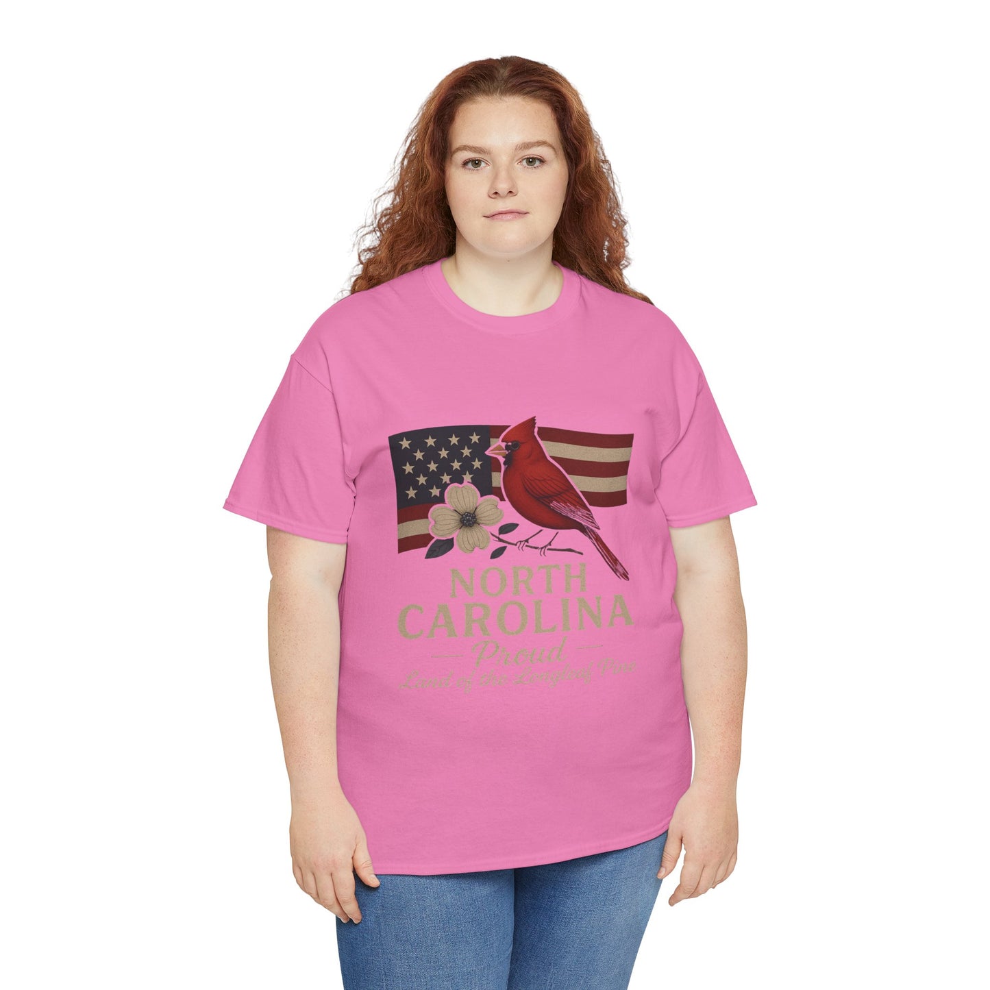 NC Pride: Cardinal, Dogwood & State Flag Tee