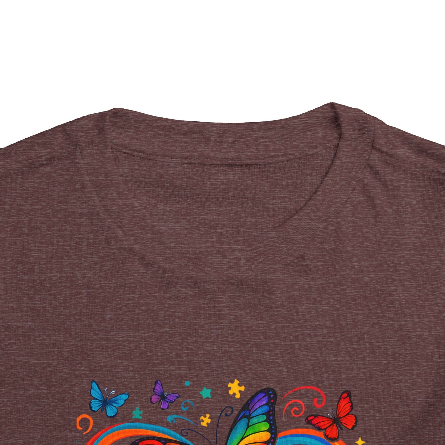Toddler Tee - Neurodiversity is Beautiful Butterfly Rainbow Puzzle Piece Tee