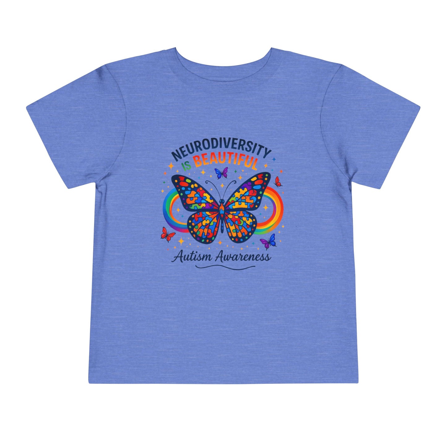 Toddler Tee Neurodiversity Is Beautiful Butterfly Design