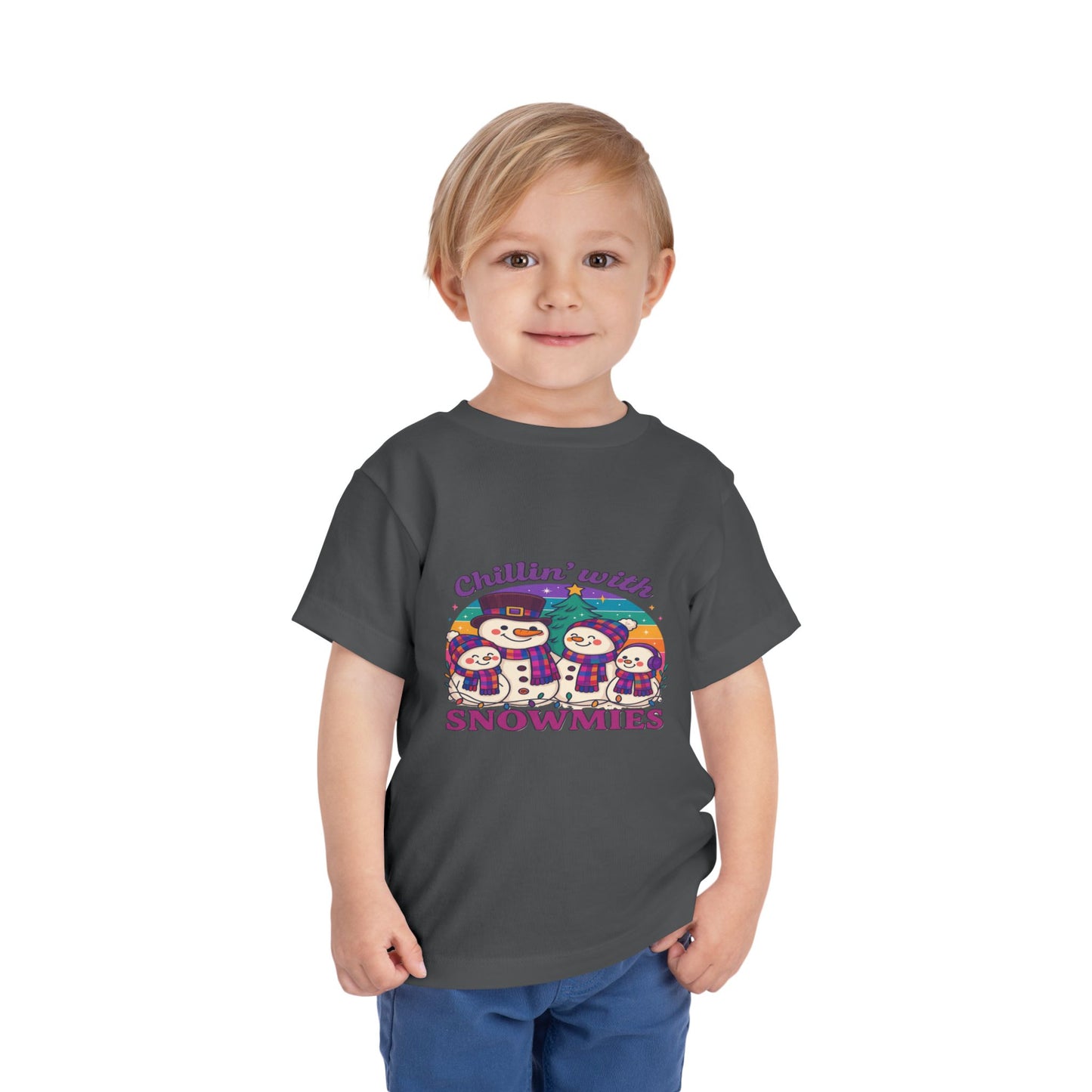 Chillin' with Snowmies Toddler Christmas Tee