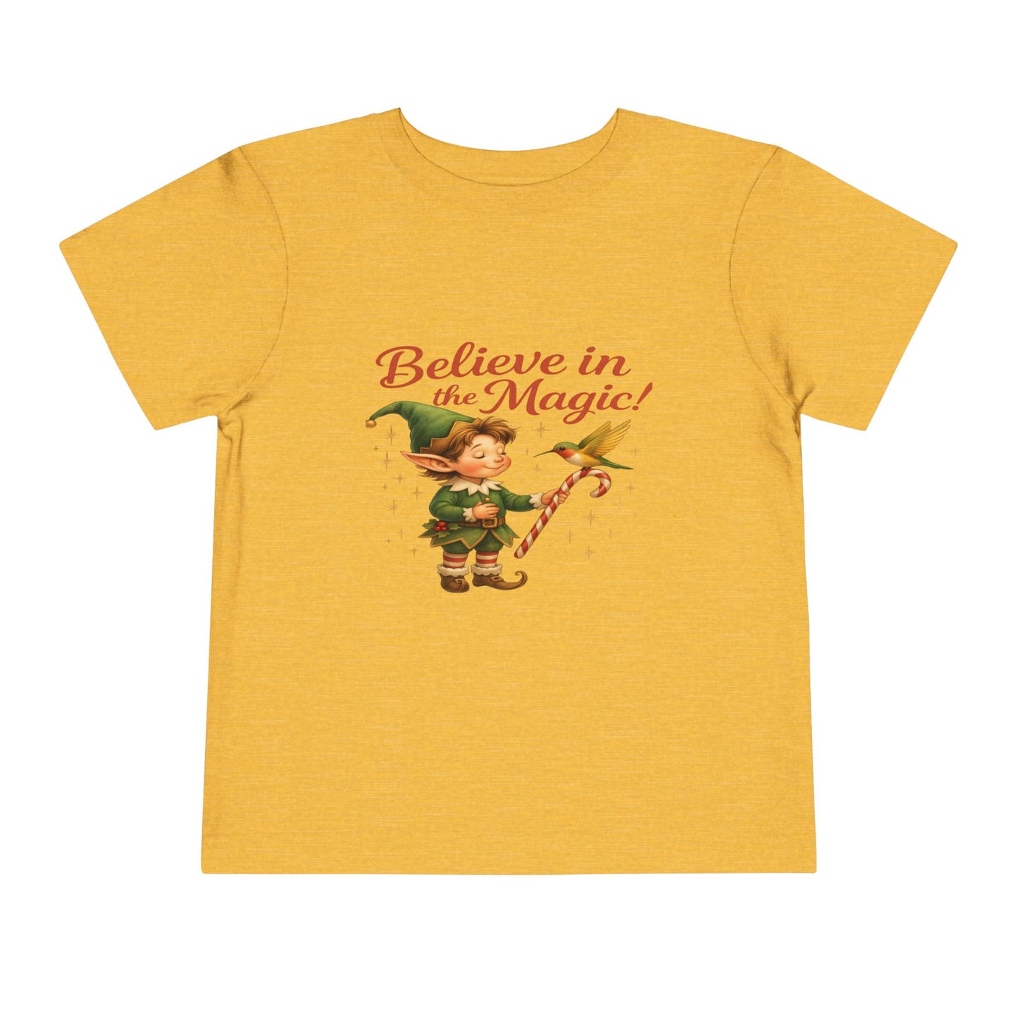 Elf & Hummingbird Christmas Tee - Believe in Magic!