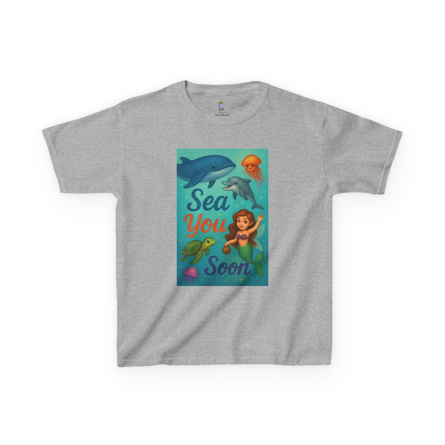 Kids Sea-Themed Tee, Ocean Adventure Shirt, Summer Casual Wear, Beach Birthday Gift, Fun Underwater T-Shirt, Nautical Kids Apparel