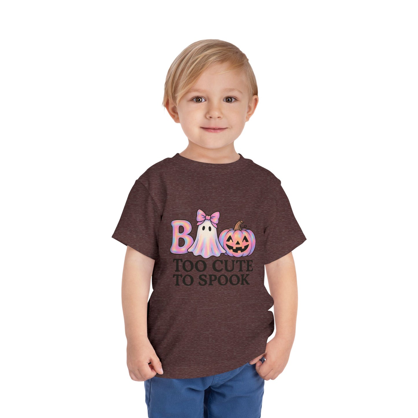 Boo! Too Cute to Spook Halloween Toddler Tee