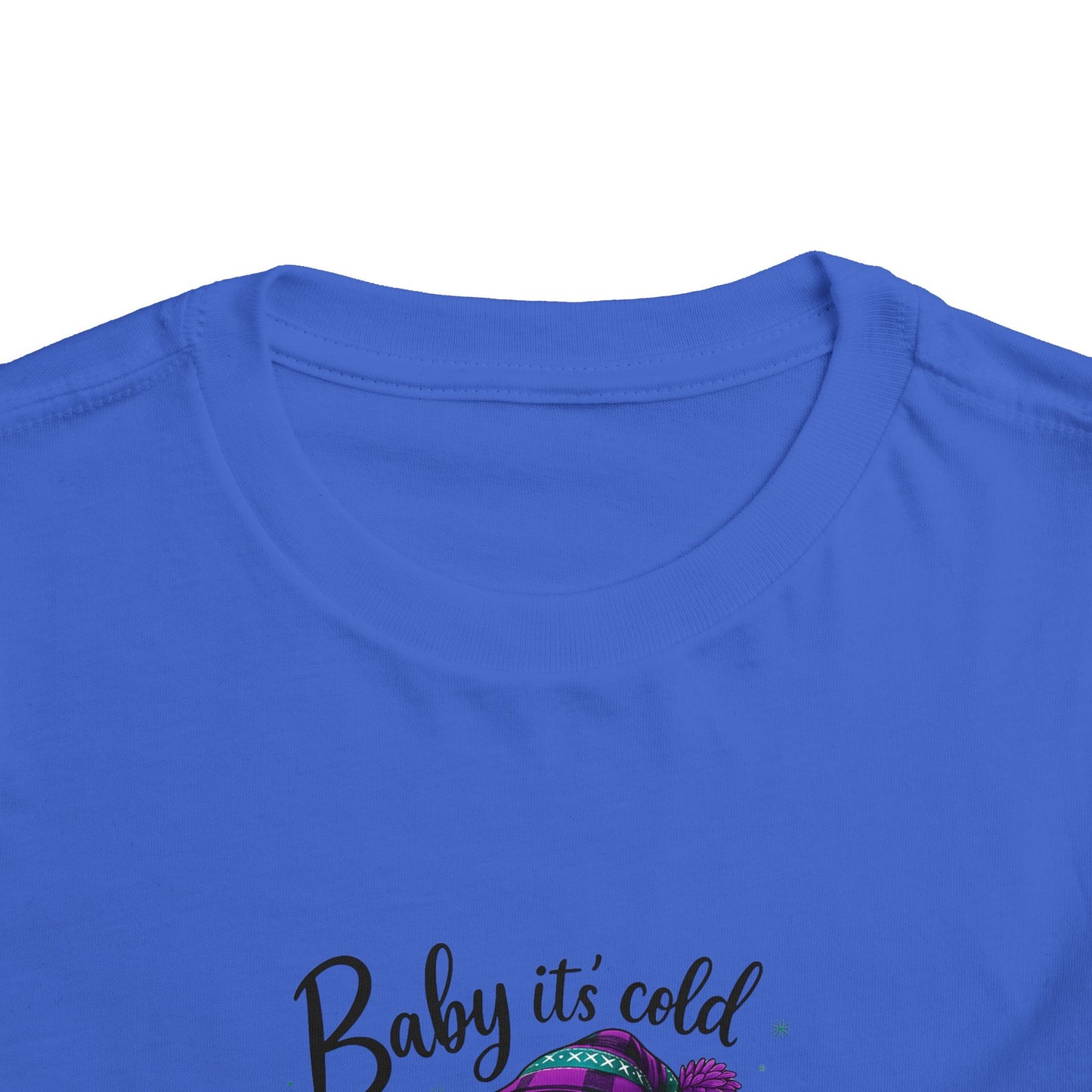 Baby It's Cold Outside Snowman Toddler Christmas Tee