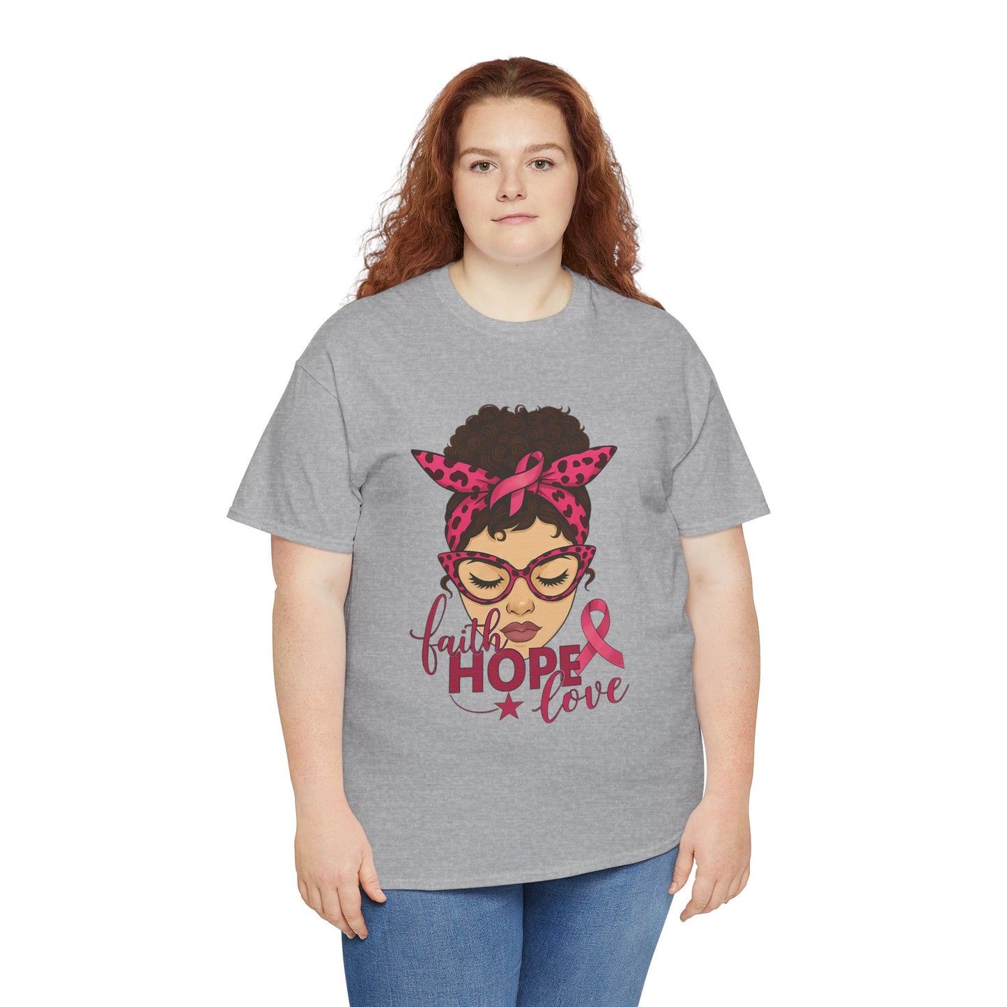 Hope, Faith, Love: Breast Cancer Awareness Tee