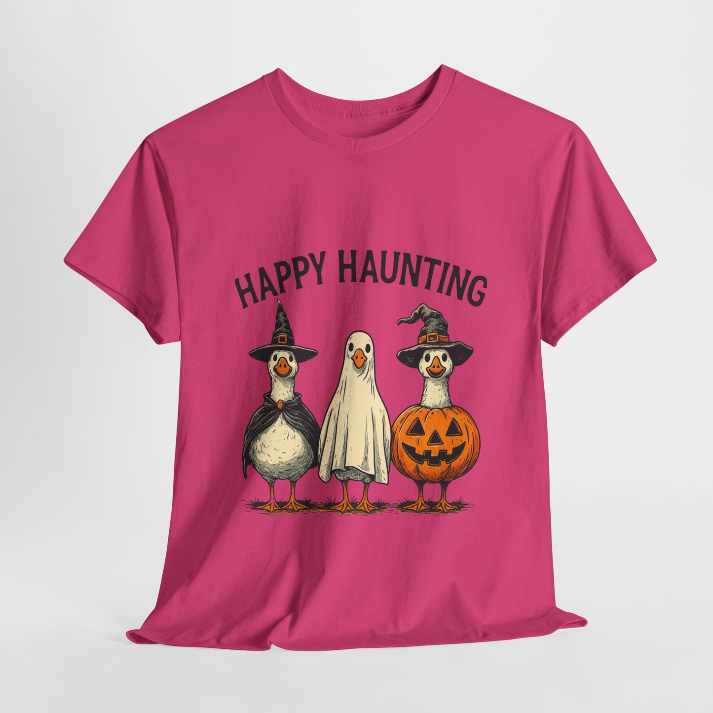 Happy Haunting Geese Halloween Tee