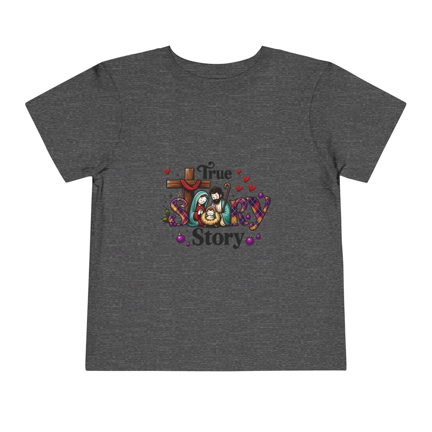 True Story Nativity Toddler Christmas Tee