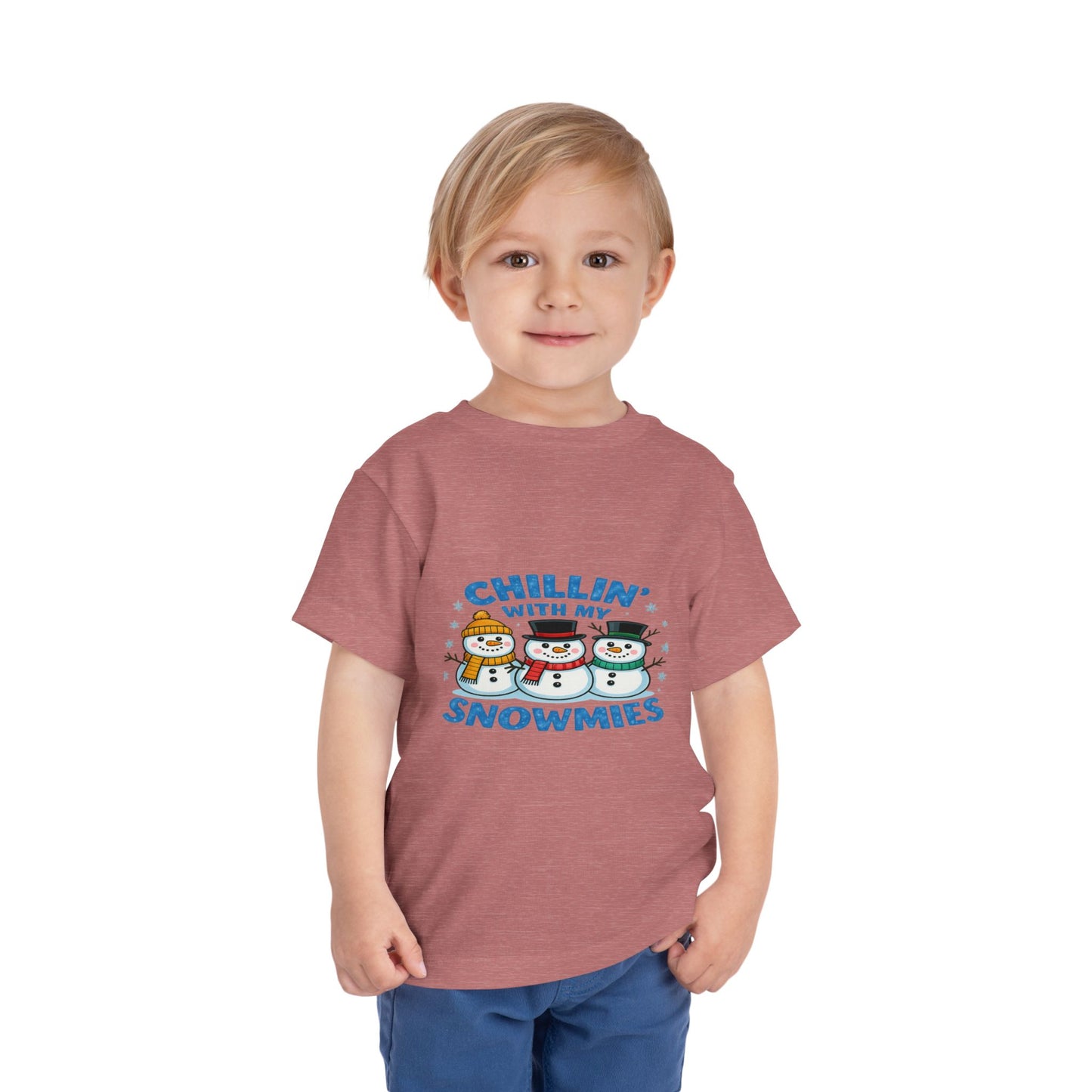 Chillin' with My Snowmies Toddler Christmas Tee