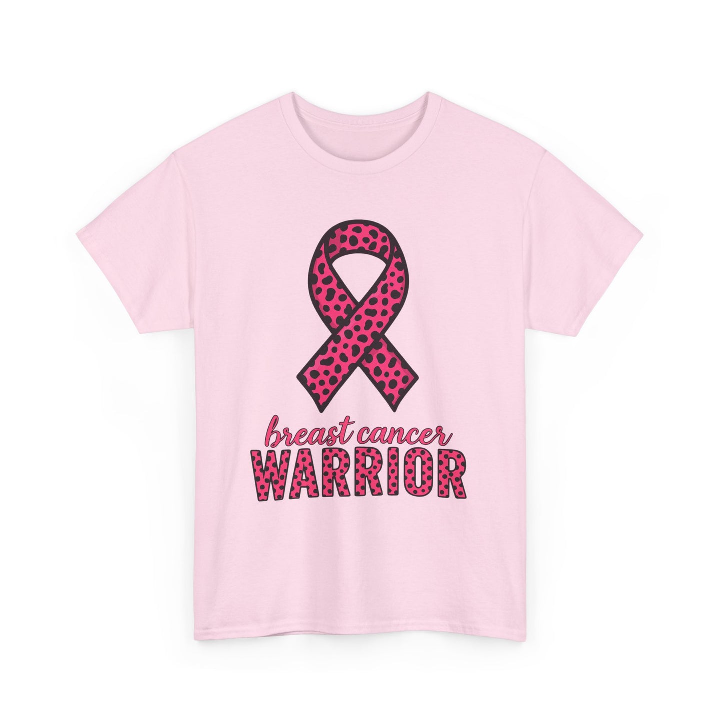 Pink Leopard Ribbon Breast Cancer Awareness Tee