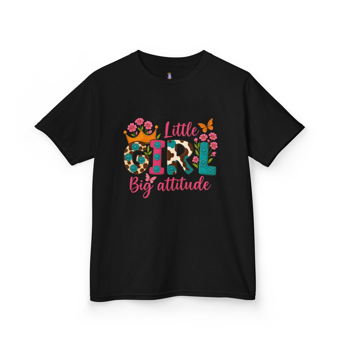Little Girl Big Attitude Tee - Fun Kids Shirt, Birthday Gift, Casual Outfit, Girls Fashion, Playtime Wear