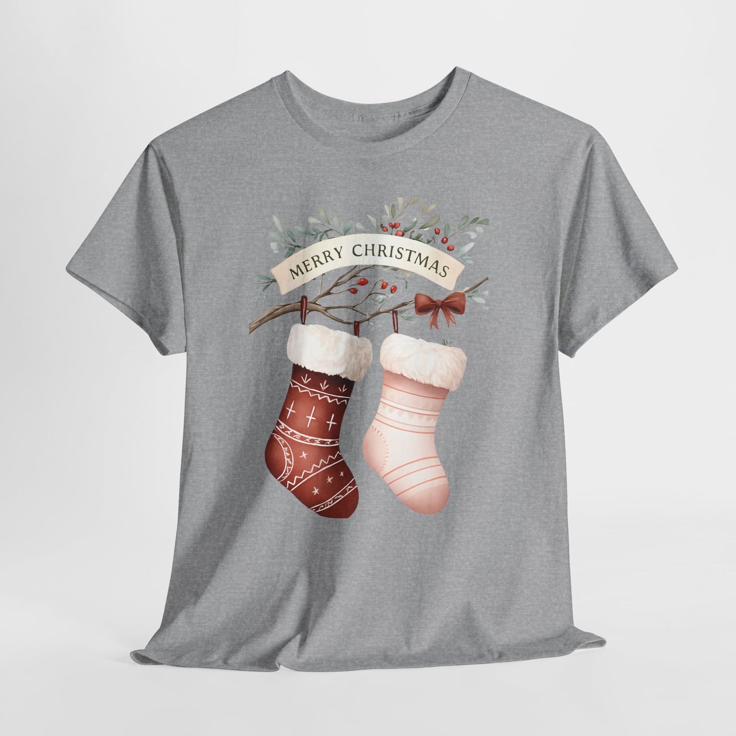 Watercolor Christmas Stocking Tee - Hope & Love