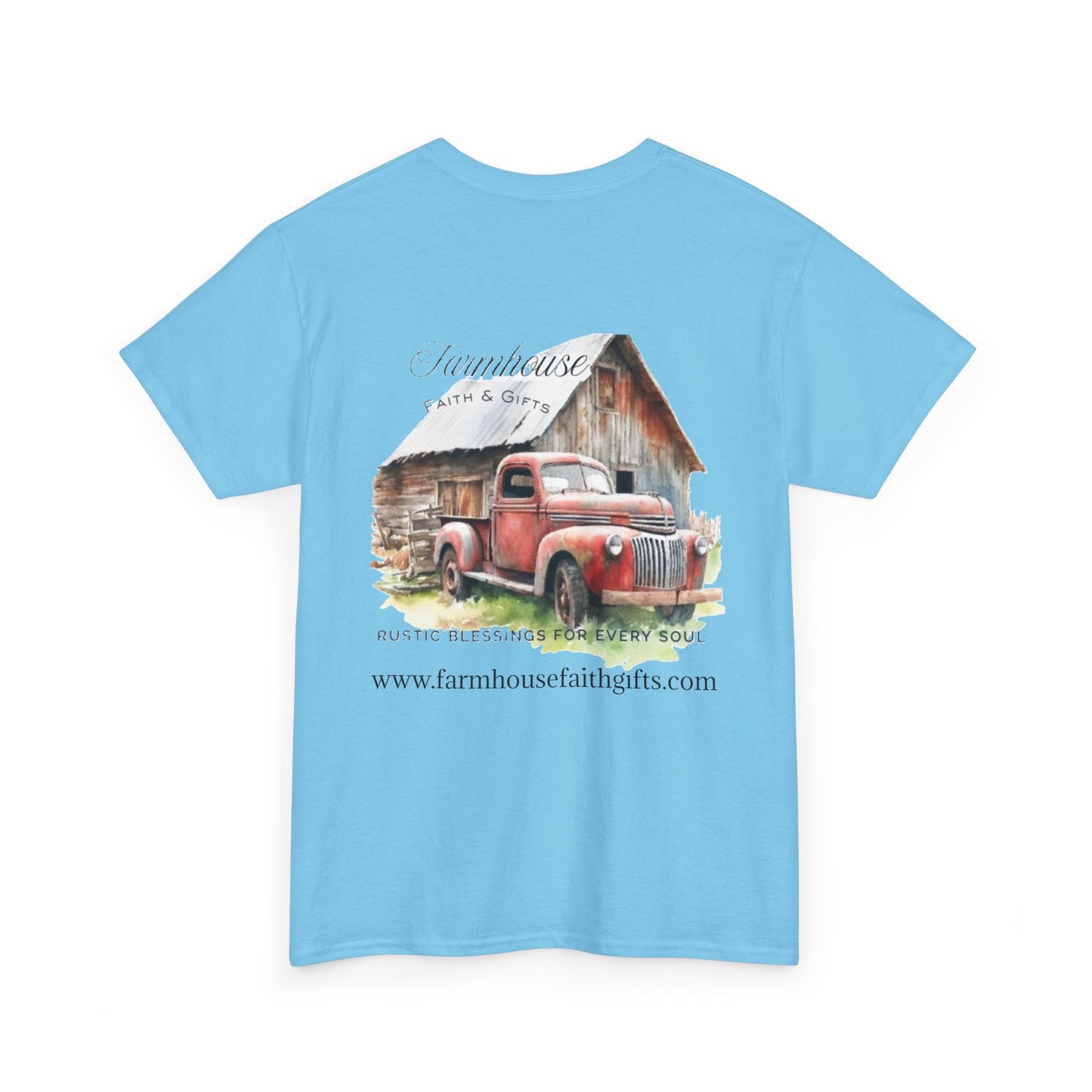 Rustic Farmhouse Unisex Tee, Country Style Shirt, Vintage Truck Tee, Back to Nature Apparel, Ideal Gift for Farm Lovers
