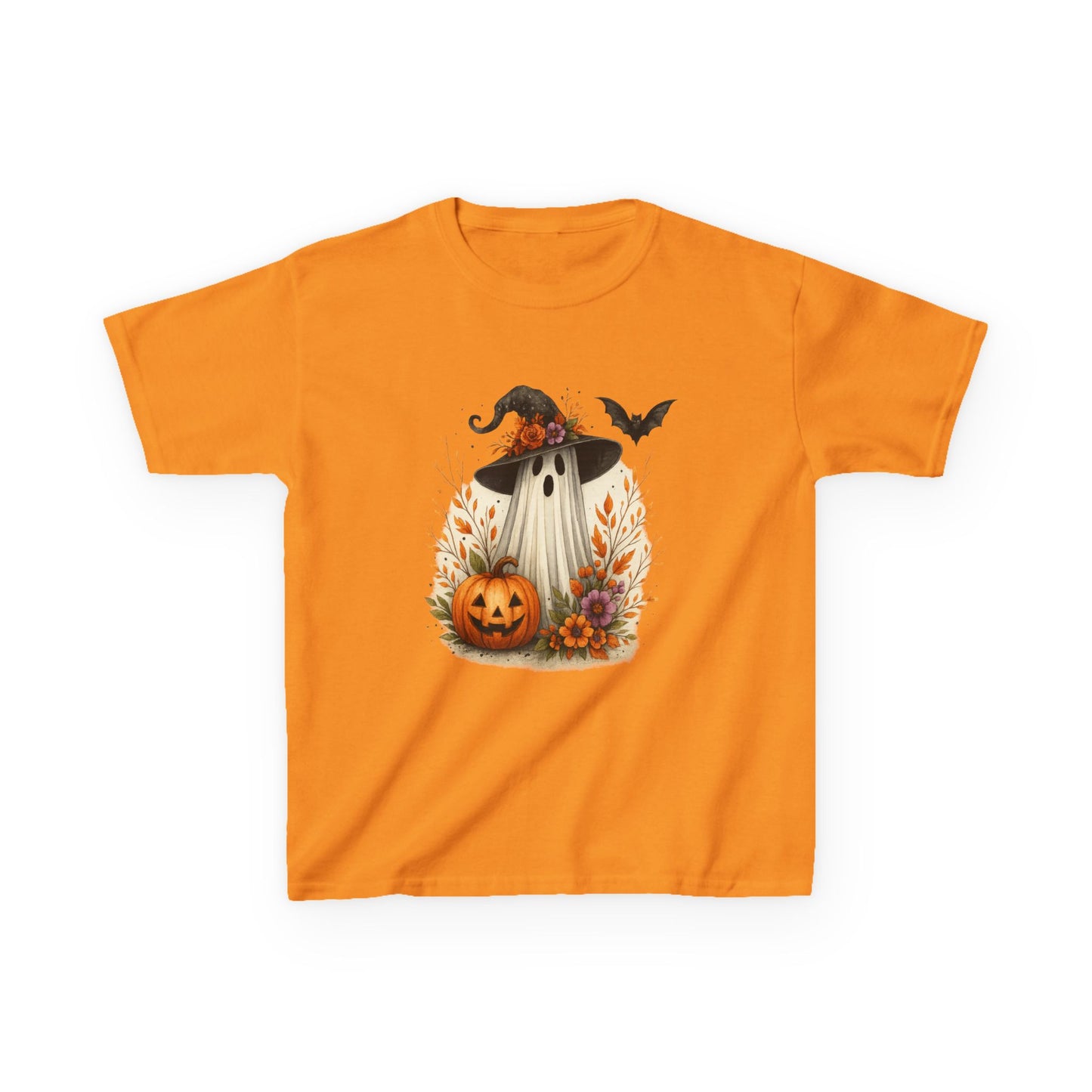 Spooky Ghost Dinosaur Kids Tee - Halloween Fun!