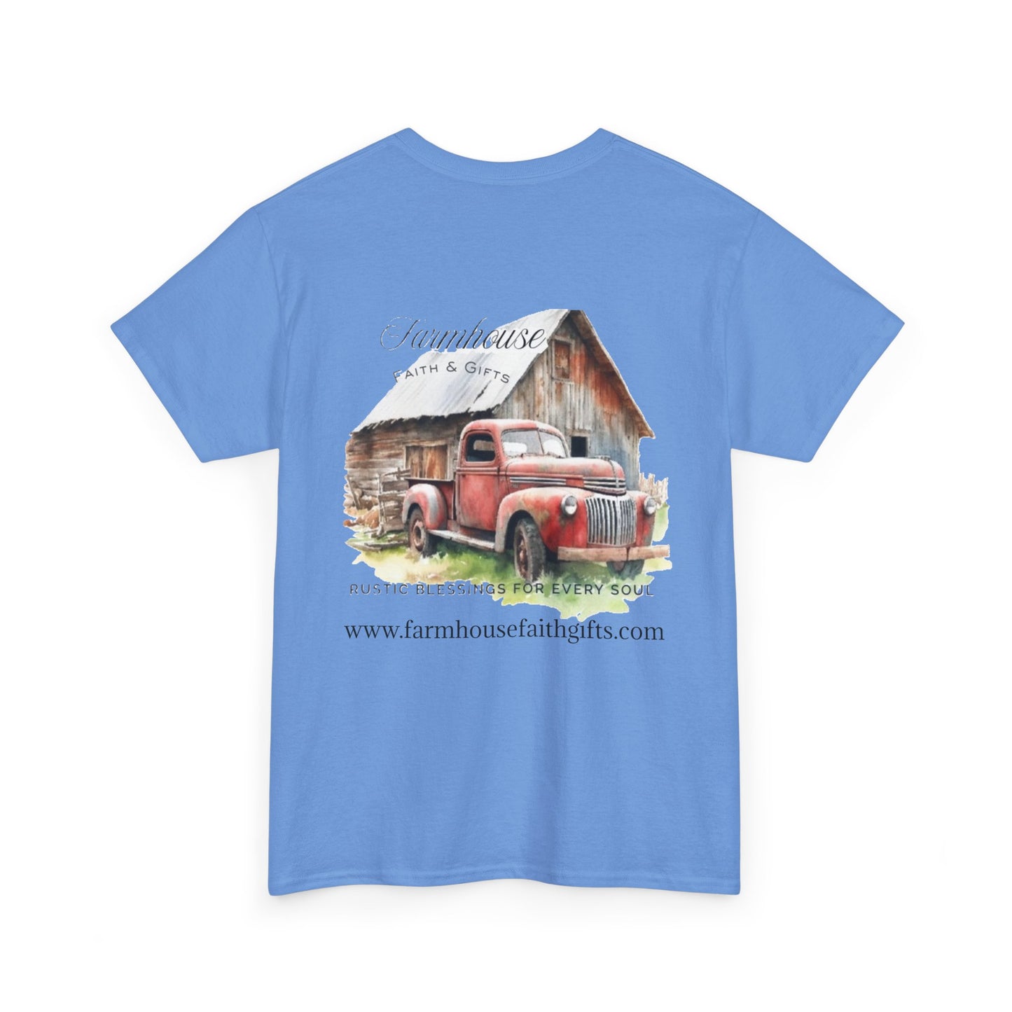 Rustic Farmhouse Unisex Tee, Country Style Shirt, Vintage Truck Tee, Back to Nature Apparel, Ideal Gift for Farm Lovers