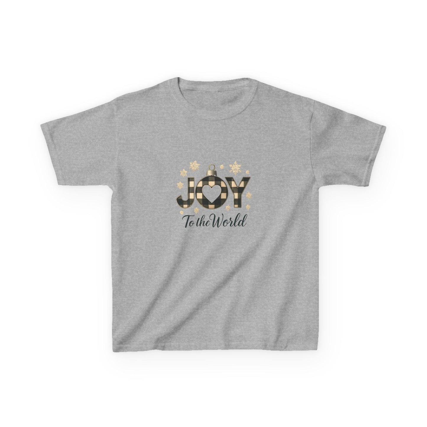 Joyful Dino Christmas Tee - Buffalo Check Ornament!