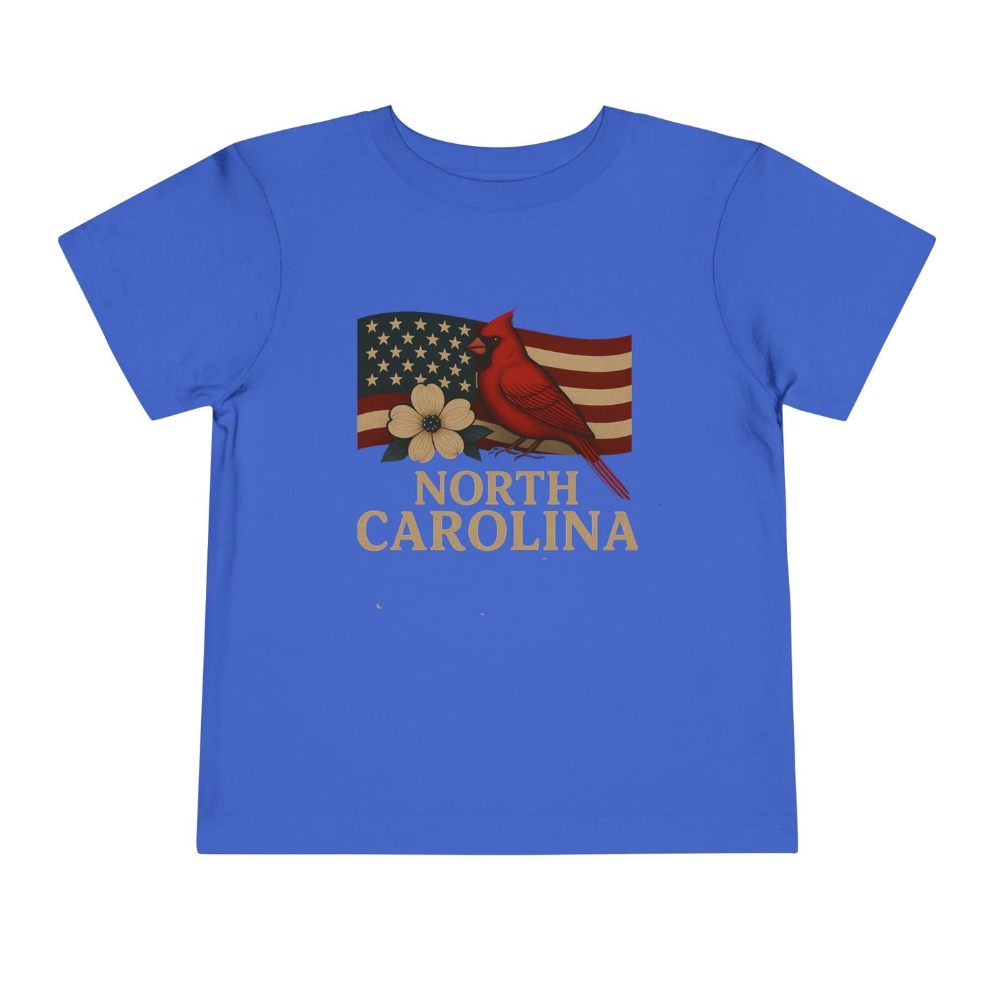 NC Cardinal & Dogwood Toddler Christmas Tee