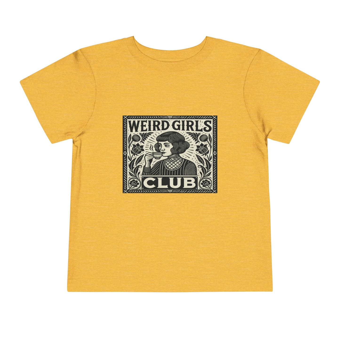 Weird Girls Club Tee - Vintage Linocut Christmas
