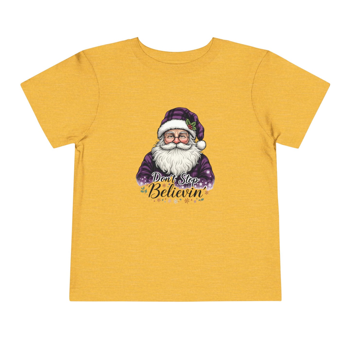 Santa's 'Don't Stop Believin' Toddler Christmas Tee
