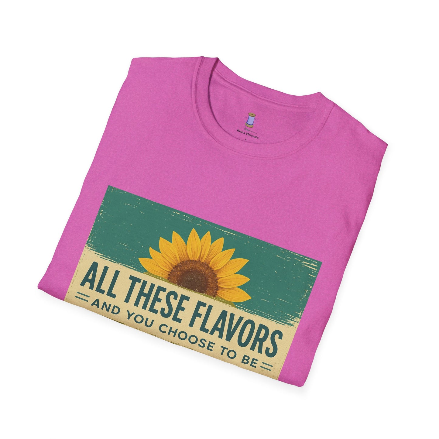 Sunflower Salty T-Shirt: Unisex Softstyle Tee for Sunshine Lovers, Casual Wear, Birthday Gift, Summer Vibes, Relaxed Style