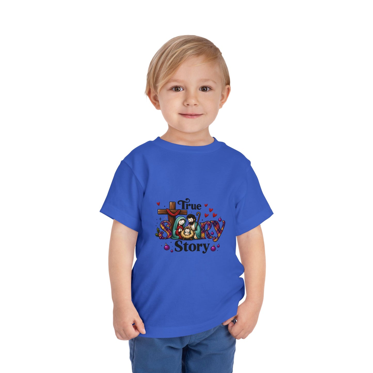 True Story Nativity Toddler Christmas Tee