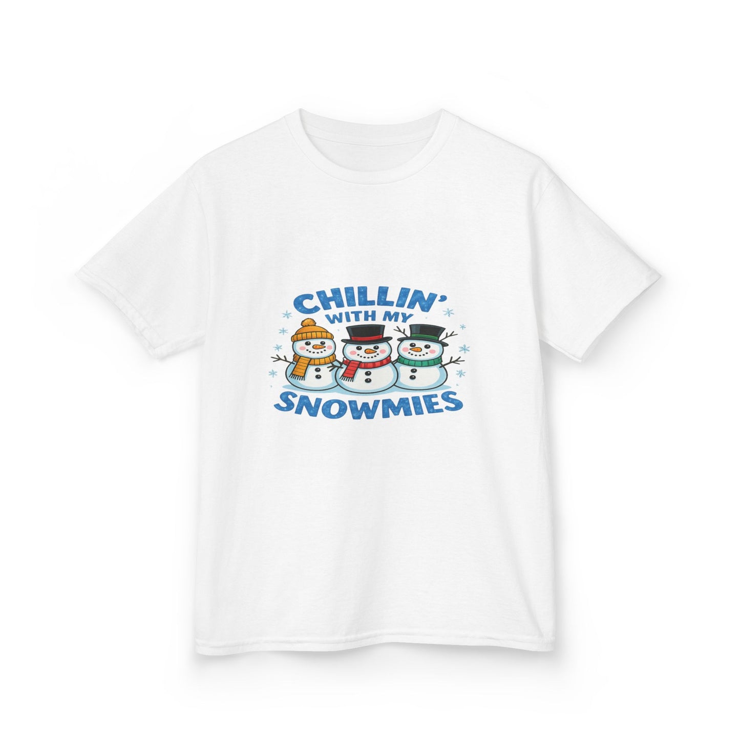 Chillin' with My Snowmies Christmas Tee - Kids Holiday Shirt