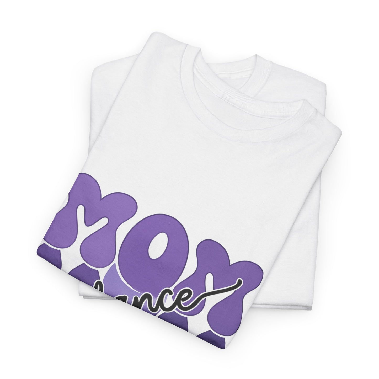 MOM Dance – Purple Letter Stage Spirit Tee