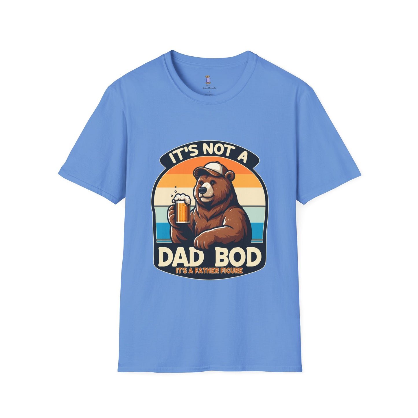 Unisex Bear Dad Bod T-Shirt, Funny Gift for Fathers, Casual Wear for Dads, Summer Tee, Gift for Father's Day, Relaxed Fit Tee