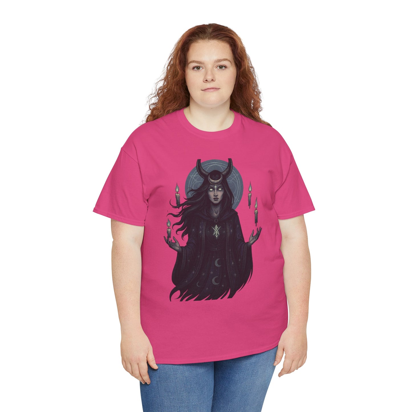 Moonlit Sorceress – Enchanted Candlelight Tee