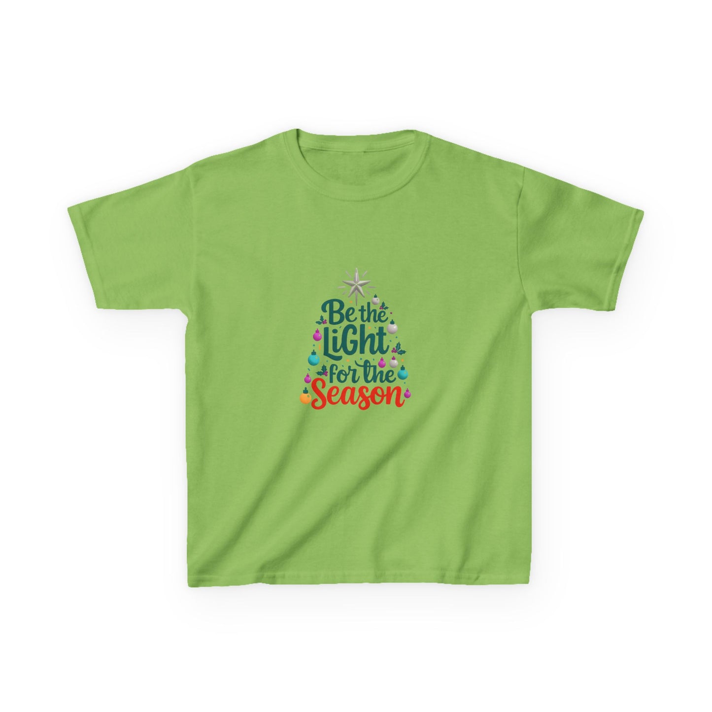 Be the LIGHT Christmas Tree Dino Kids Tee