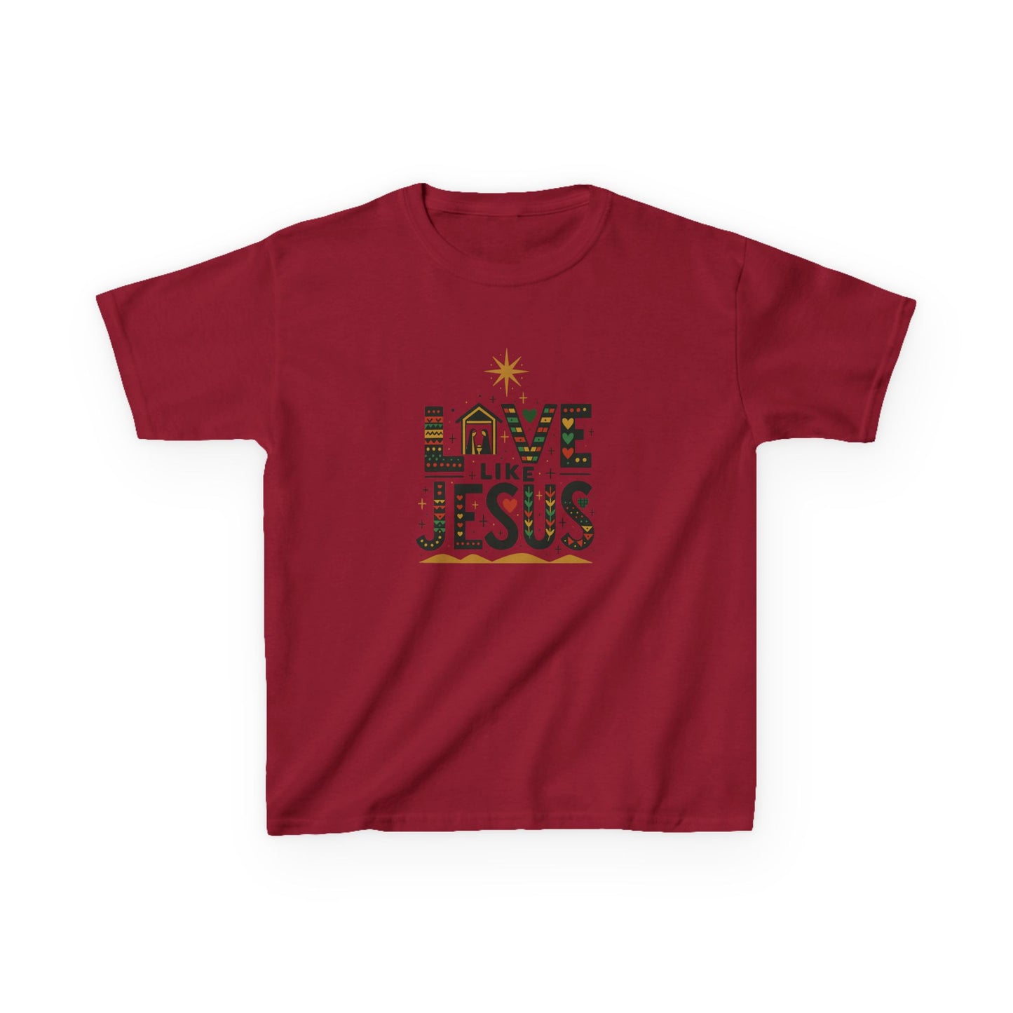 Live Like Jesus Christmas Dinosaur Tee