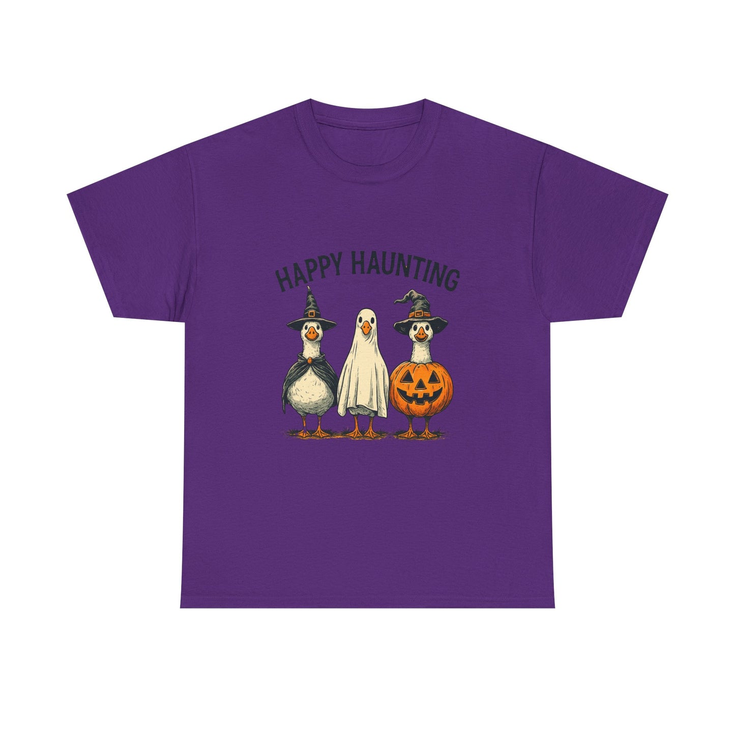 Happy Haunting Geese Halloween Tee